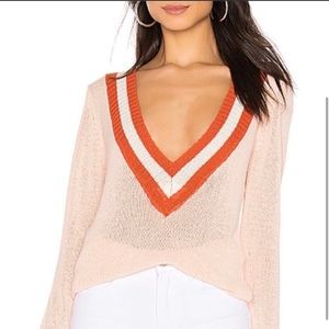 Superdown Bobbie v neck sweater NWOT